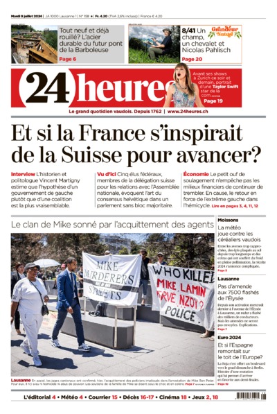 Dernière édition du journal 24 heures