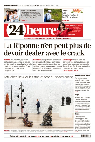 Dernière édition du journal 24 heures