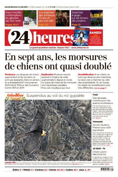 Dernière édition du journal 24 heures
