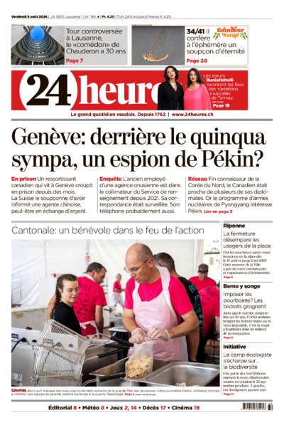 Dernière édition du journal 24 heures