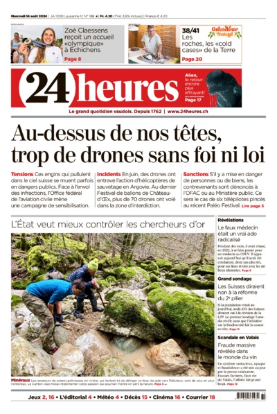 Dernière édition du journal 24 heures