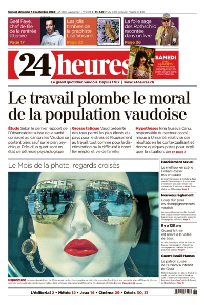 Dernière édition du journal 24 heures