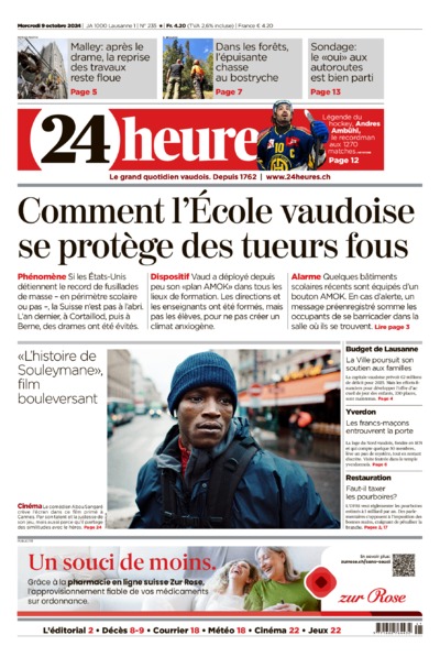 Dernière édition du journal 24 heures