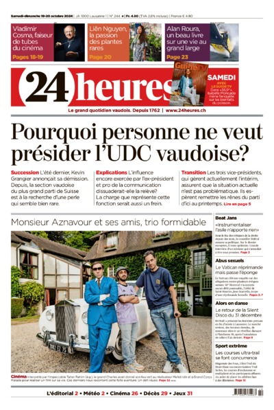 Dernière édition du journal 24 heures