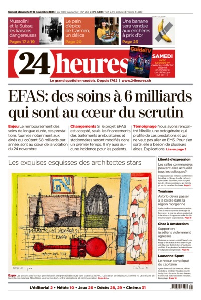Dernière édition du journal 24 heures