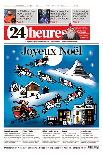 Dernière édition du journal 24 heures
