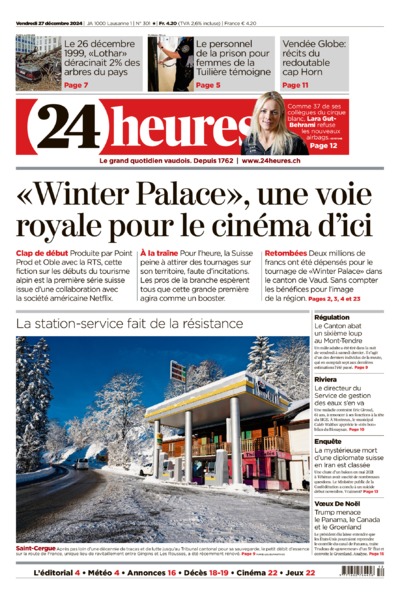 Dernière édition du journal 24 heures