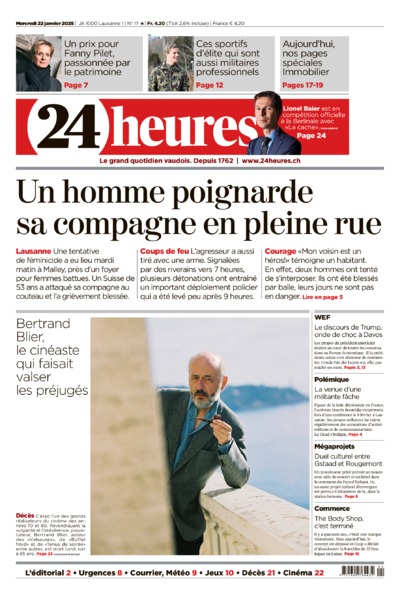 Dernière édition du journal 24 heures