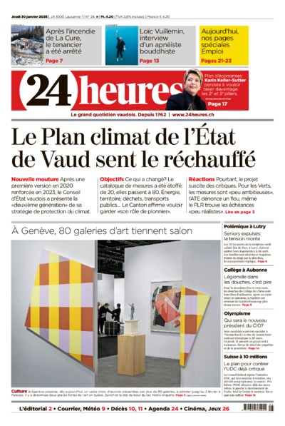 Dernière édition du journal 24 heures