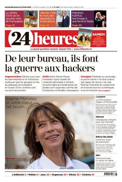 Dernière édition du journal 24 heures