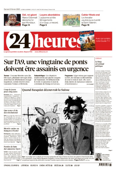 Dernière édition du journal 24 heures