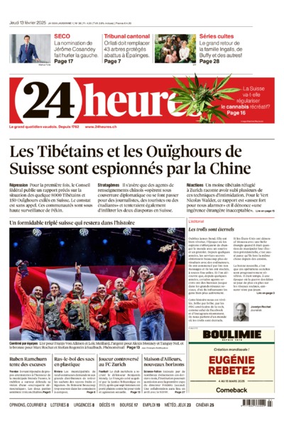 Dernière édition du journal 24 heures