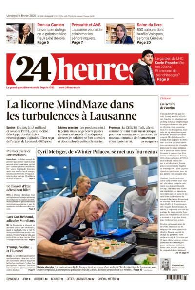 Dernière édition du journal 24 heures