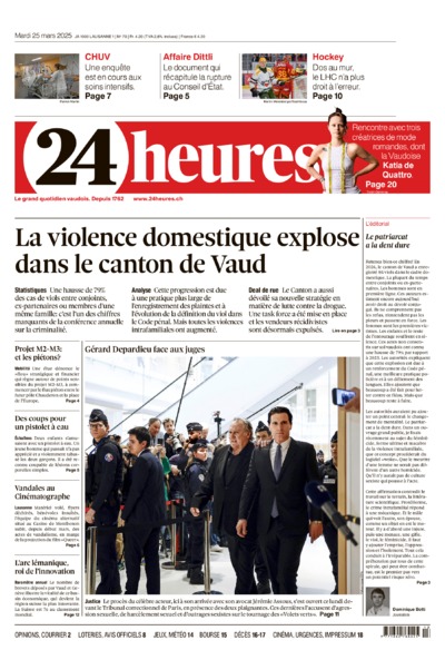 Dernière édition du journal 24 heures