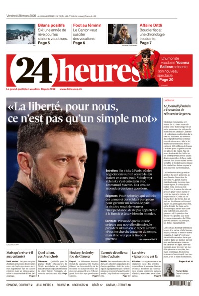 Dernière édition du journal 24 heures