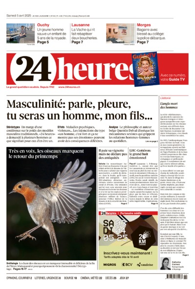 Dernière édition du journal 24 heures