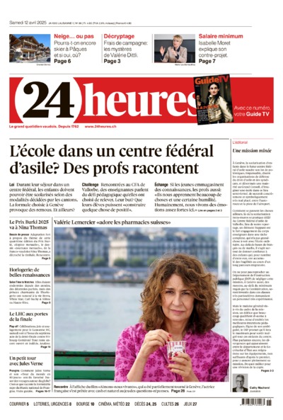 Dernière édition du journal 24 heures