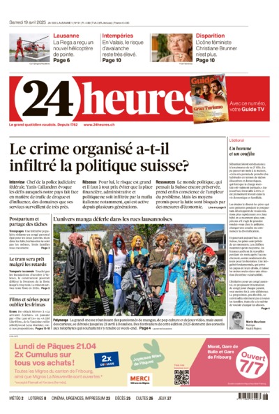 Dernière édition du journal 24 heures