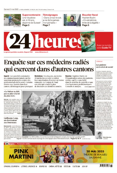Dernière édition du journal 24 heures