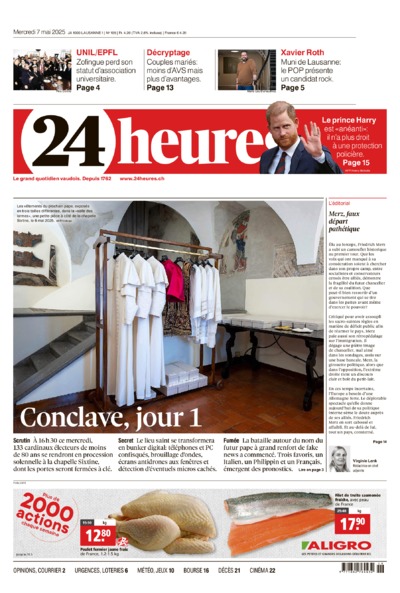 Dernière édition du journal 24 heures