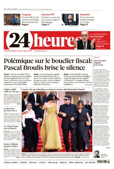 Dernière édition du journal 24 heures