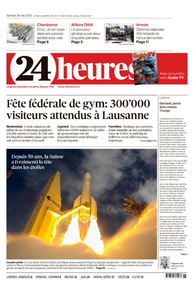 Dernière édition du journal 24 heures