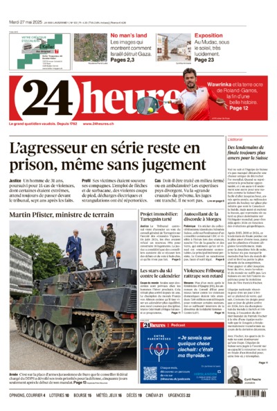 Dernière édition du journal 24 heures