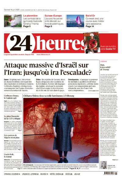 Dernière édition du journal 24 heures