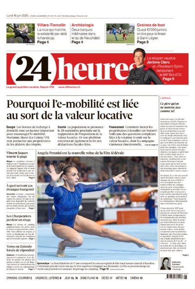 Dernière édition du journal 24 heures