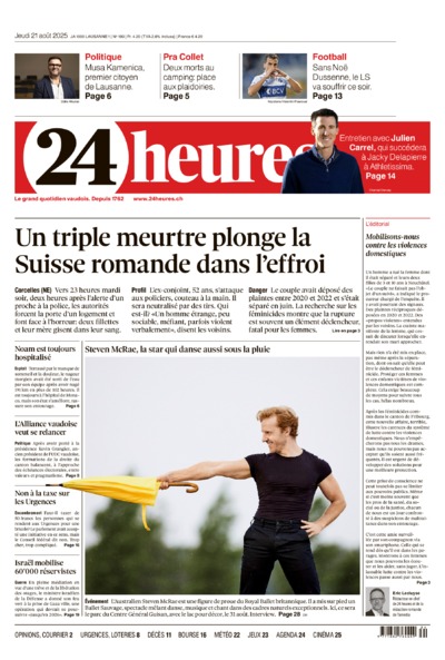 Dernière édition du journal 24 heures