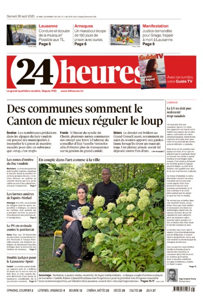 Dernière édition du journal 24 heures