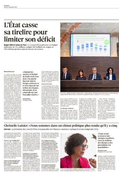 Dernière édition du journal 24 heures