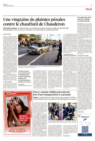 Dernière édition du journal 24 heures