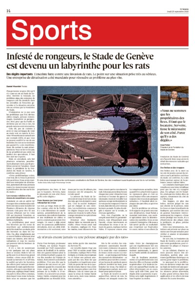 Dernière édition du journal 24 heures