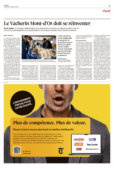 Dernière édition du journal 24 heures