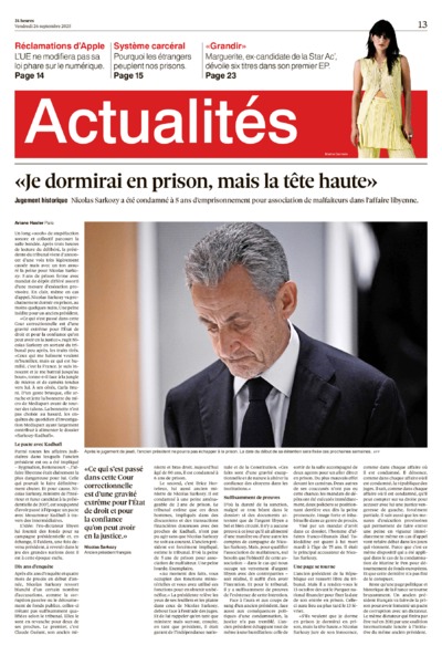 Dernière édition du journal 24 heures