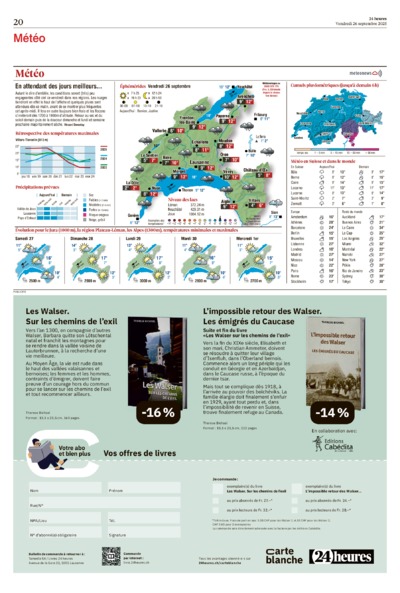 Dernière édition du journal 24 heures