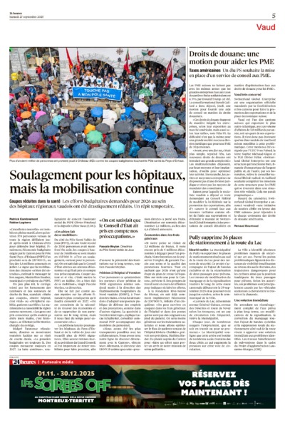 Dernière édition du journal 24 heures