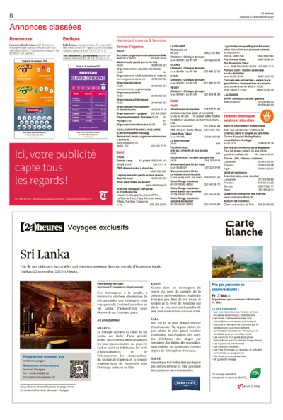 Dernière édition du journal 24 heures