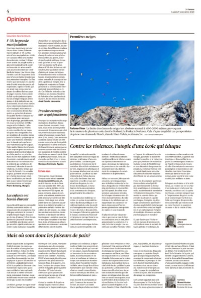 Dernière édition du journal 24 heures