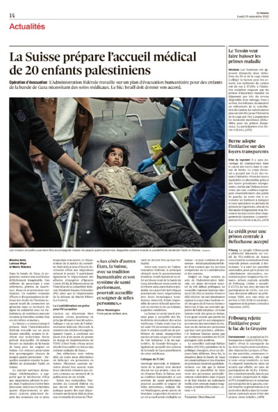 Dernière édition du journal 24 heures