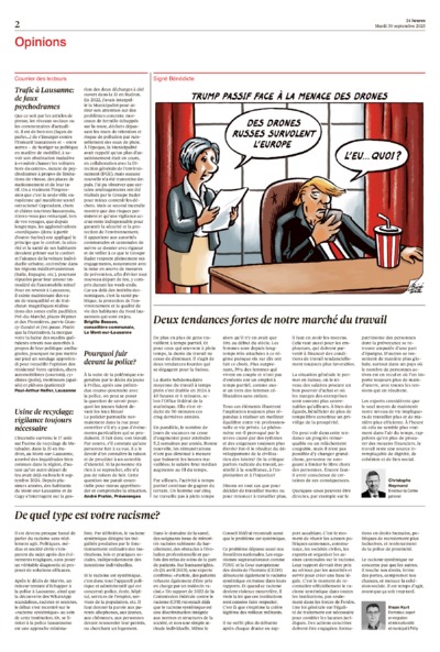 Dernière édition du journal 24 heures