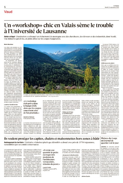 Dernière édition du journal 24 heures
