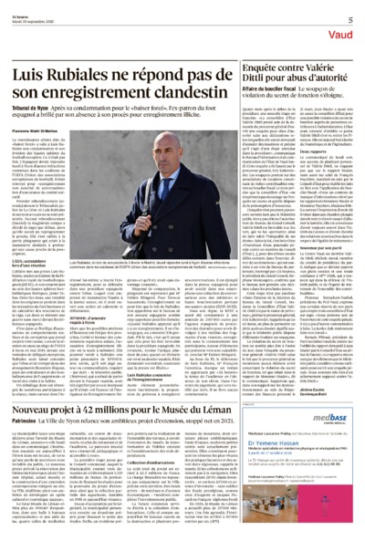 Dernière édition du journal 24 heures