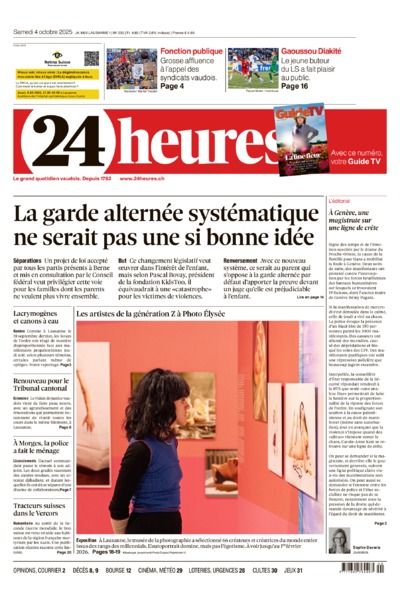 Dernière édition du journal 24 heures