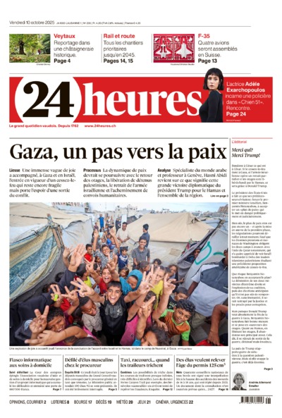 Dernière édition du journal 24 heures
