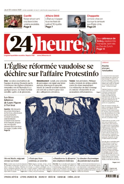 Dernière édition du journal 24 heures