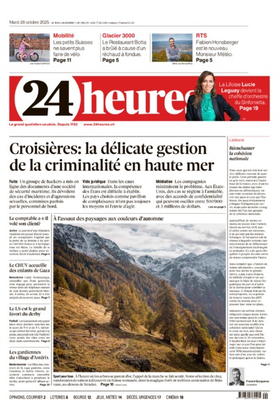 Dernière édition du journal 24 heures
