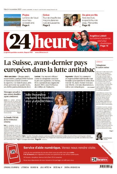 Dernière édition du journal 24 heures
