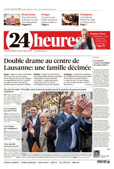 Dernière édition du journal 24 heures